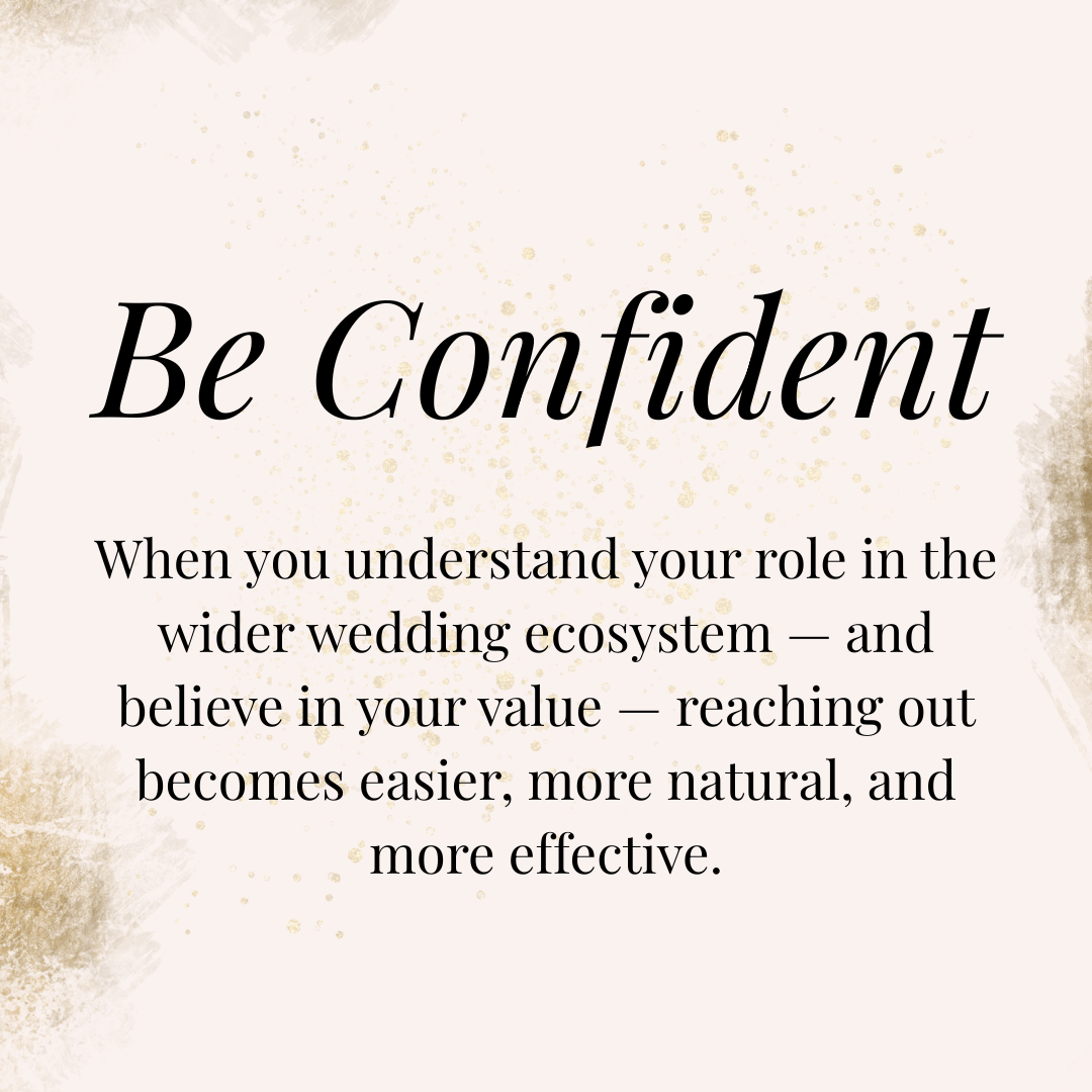 wedding business coaching - be confident